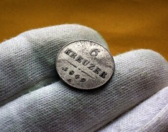 2x Stříbrný 6 Krejcar 1848 + 1849