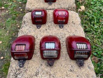 Jawa ČZ kývačka, půllitr, Velorex - zadní světla