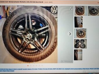 Zimní kola pro SUV Skoda/VW/Audi/Mercedes 18" 8Jx18