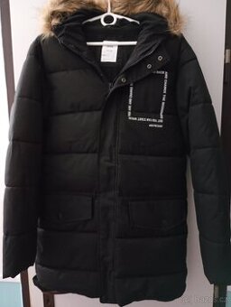 Nová zimní dlouhá bunda unisex vel.164