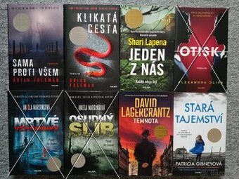 6) Prodám 12 knih - detektivky a thrillery