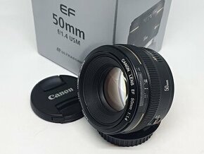 Canon EF 50/1,4 USM v krabici, TOP stav a záruka