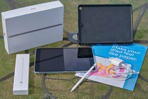 Tablet APPLE iPad 10.2 Silver s příslušenstvím – v záruce