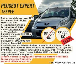 Peugeot Expert Teepee, r.v. 2011