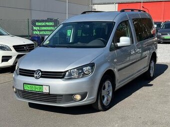 ►VW CADDY MAXI 2,0 TDI 4x4 - 7 MÍST, PARK. SENZORY, TAŽNÉ ◄
