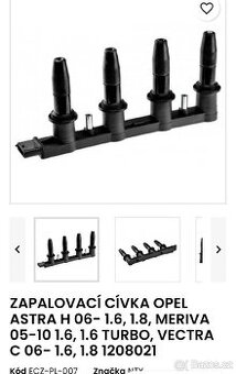 Zapalovací cívka