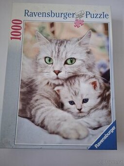 Puzzle Ravensburger (1000ks) Kočky