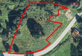 Prodej pozemku k bydlení 5923 m2 v Horní Řasnici, Srbská
