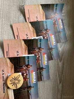 Vstupenky 4x na MIRAI SUMMER FEST Pardubice sobota 6.9.2025
