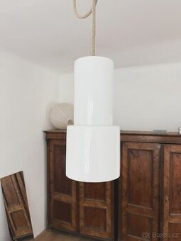 Vintage retro skleněné stropní svítidlo / lampa