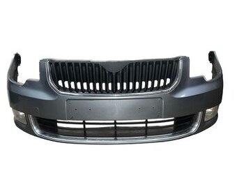 Přední nárazník šedá metalíza LF8L Škoda Superb 2 r.v. 2010
