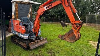 Minibagr, pásový bagr, pasové rypadlo KUBOTA 1,4T
