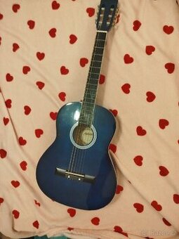 Kytara modrá delka90 cm