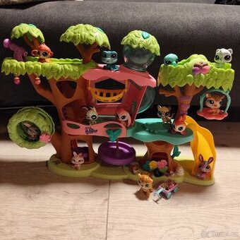 LPS littlest petshop stromový domeček spoustu zvířátek a dop