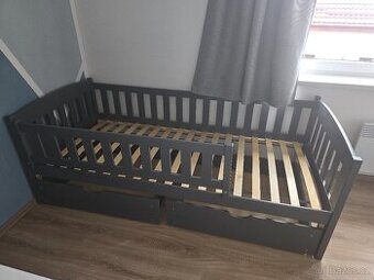 Dětská postel 90x200, barva Grafit