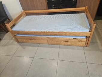 Dětská rozkládací postel 200 x 90 cm