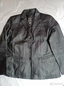 Kožená dámská bunda