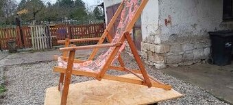 Retro zahradní lehátko