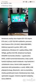 Notebook Acer Aspire