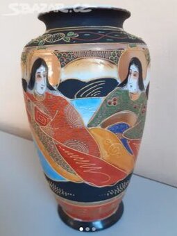 Váza japonská, porcelánka Satsuma