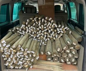 Kulatá dřevěná palisáda impregnovaná