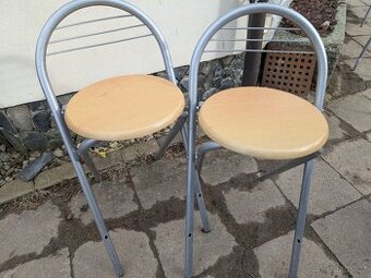 Prodám skládací barové židličky