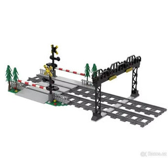 Stavebnice velký vlakový železniční přejezd (náhrada)