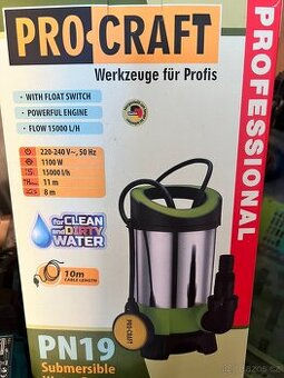 Kalové čerpadlo Procraft PN19 – 1100W, 15000 l/h