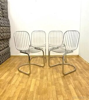 Retro židle 70. léta chrom