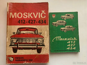 Moskvič 412 427 434 - katalog ND a kniha údržby a oprav