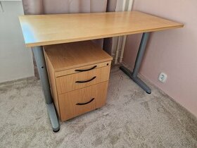 Kancelářský PC stůl IKEA + šuplíky
