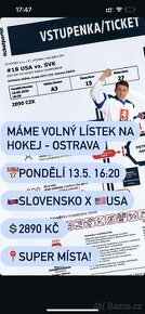 MS v hokeji Slovensko x USA, Ostrava 1ks - 1