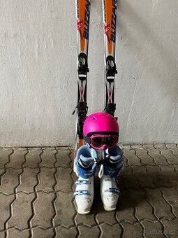 Lyže BLIZZARD 130cm + hůlky stavitelné
