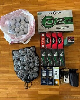 Golfové míčky + dálkoměr