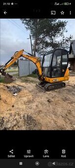 Prodám Pásový Bagr JCB, 8015 1.8.t Nový oleje a Filtry Žádn