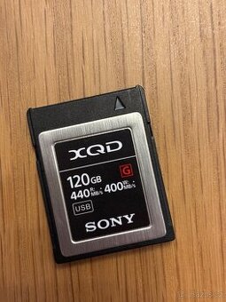 XQD karta Sony G Series 120 GB – zápis 440 MB/s