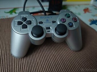 Sony Playstation 2 - Ovladač silver