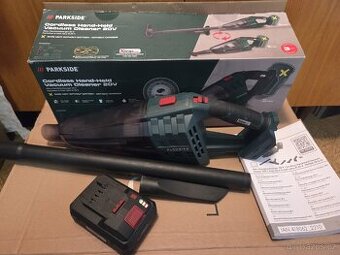 Parkside aku ruční vysavač X20V se smart baterii 4Ah
