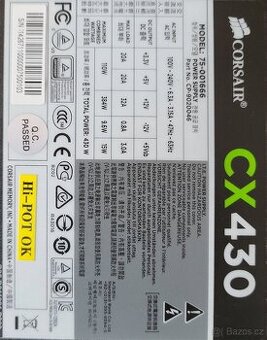 PC Zdroj Corsair CX430 - 430W