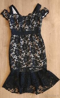 Černé krajkové šaty, vel. 34, zn. Paper Dolls Petite