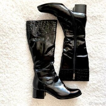 Nové dámské černé zimní boty kozačky vel 35-36