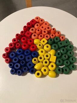 Jouéco dřevěné navlékací korále