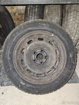 4x Pneu 165/70 R14 + disky ocel. 5x100, 6Jx14