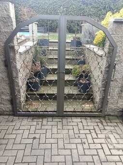 Železná dvoukřídlá branka