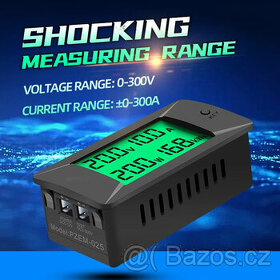 DC WattMetr elektromer pro FVE solarni panely elektrarny