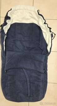 Fleecový fusak do kočárku modrý