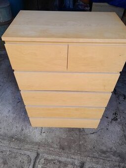 Ikea komoda Malm bříza 6 zásuvek