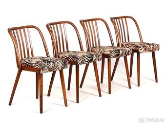 Designové jídelní židle TON, A.Šuman, 100% stav..