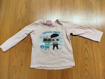 3x dívčí trička s dlouhým rukávem vel 98/104