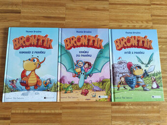 Knihy pro nejm.čtenáře o dinosaříkovi,velká písmena-TOP stav